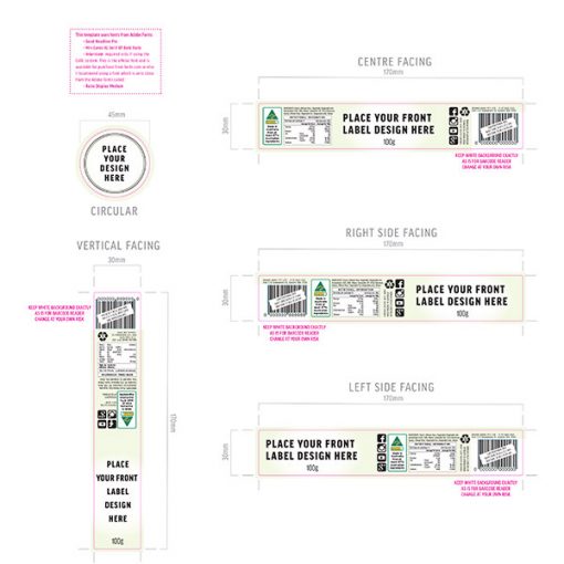Small-label-template-plain-background-four-layouts