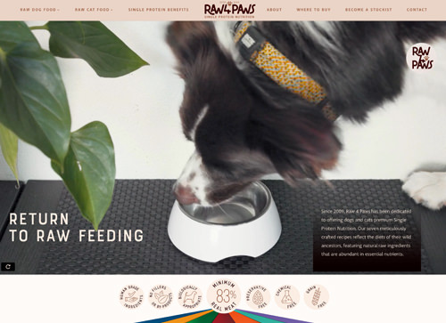 Website-Raw-4-Paws-home-page